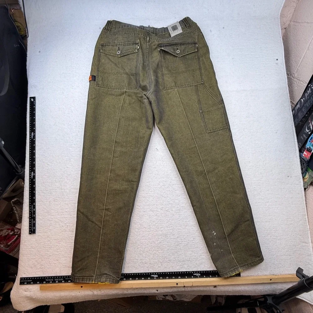 DTEK Jeans Mens Denim Fabric Project Upcycle AS IS see notes BROKEN‎ zip